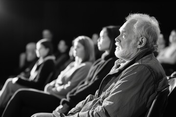 The audience listens to the acting, Generative AI