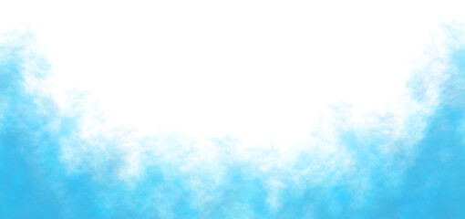 Blue Smoke isolated on white transparent background. Fog in blue color. PNG smoke for creative design, decoration and advertising © Amona HD