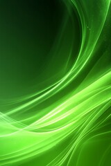 Fototapeta premium Abstract Green Freshness Background Flowing Lines, Soft-Focus Swirls, Organic Growth