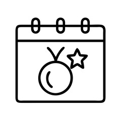 new year icon, new year line art - simple line art of new year, perfect for new year logos and icons and themed design 