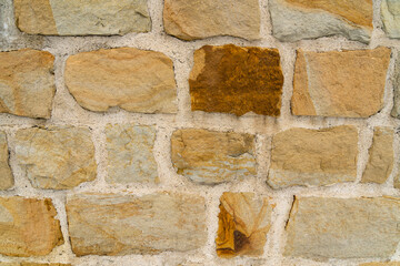 Rock elements forming an old defensive wall as a texture.