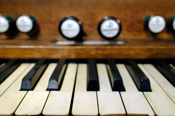 Religious music. Mutin Cavaille Coll organ in a church. Paris. France.