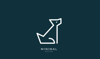 Minimal dog logo / vet logo 