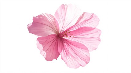 A delicate pink flower with soft petals radiating elegance and beauty.