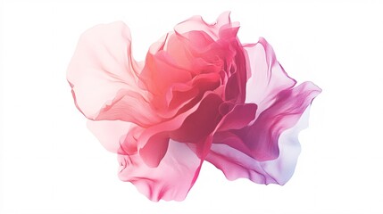 Obraz premium A stunning semi-transparent rose in shades of pink and purple, capturing elegance and beauty.