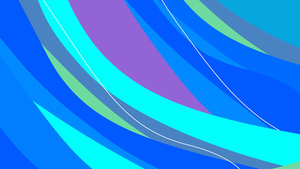 Obraz premium Minimal Neon Trendy Abstract Background Futuristic Gradient Shapes Design