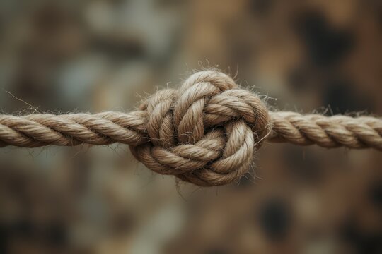 a rope with a knot tied to it