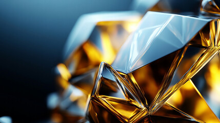 Modern black and gold gradient background with a blurred effect symbolizes sophistication and clarity. The empty space on the side evokes possibilities, focus, and professional innovation.
