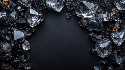 Modern black and gold gradient background with a blurred effect symbolizes sophistication and clarity. The empty space on the side evokes possibilities, focus, and professional innovation.
