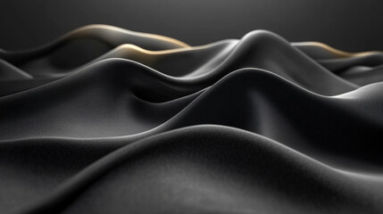 Modern black and gold gradient background with a blurred effect symbolizes sophistication and clarity. The empty space on the side evokes possibilities, focus, and professional innovation.
