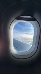 view from airplane window