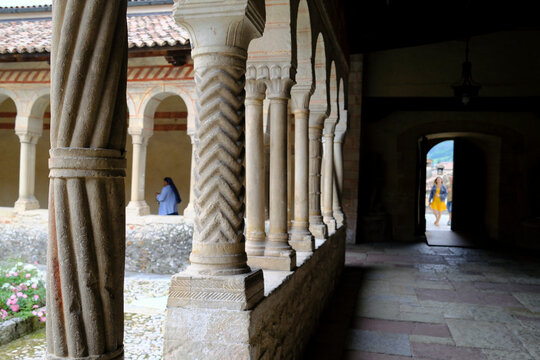 Cistercian Abbey of Santa Maria di Follina. The Cloister. Follina. Italy.