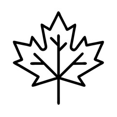  maple leaf icon, maple leaf line art - simple line art of maple leaf, perfect for maple leaf logos and icons and themed design 