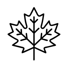  maple leaf icon, maple leaf line art - simple line art of maple leaf, perfect for maple leaf logos and icons and themed design 