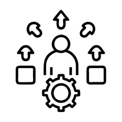 resource icon, resource line art - simple line art of resource, perfect for resource logos and icons and themed design 