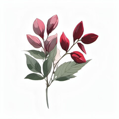 Fall Leaves: Digital Botanical Art