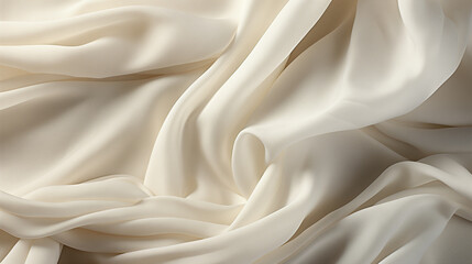 Fototapeta premium Beige silk fabric.