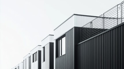 Modern Black and White Architectural Facades