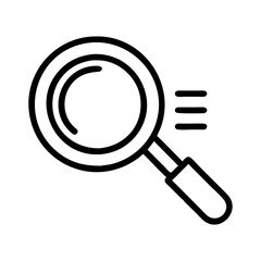 search icon, search line art - simple line art of search, perfect for search logos and icons and themed design 