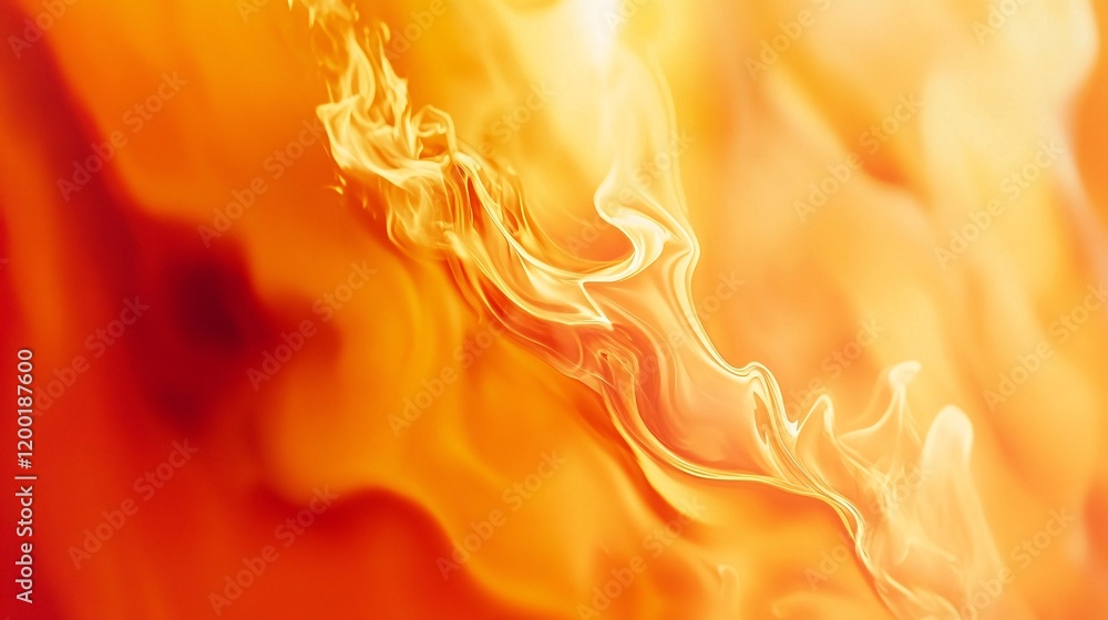 Poster a mesmerizing swirl of orange flames creating a dynamic and warm atmosphere.