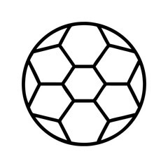 Fototapeta premium soccer icon, soccer line art - simple line art of soccer, perfect for soccer logos and icons and themed design 