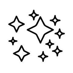 sparkle lights stars icon, sparkle lights stars line art - simple line art of sparkle lights stars, perfect for sparkle lights stars logos and icons and themed design 