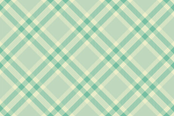 Colourful check pattern seamless, chequered fabric background plaid. Factory tartan vector textile texture in light and mint colors.