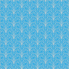 seamless pattern with blue flowers
