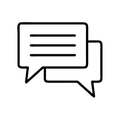speech bubble icon, speech bubble line art - simple line art of speech bubble, perfect for speech bubble logos and icons and themed design 