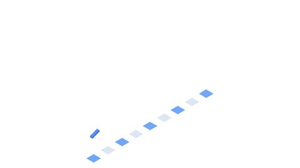 Isometric Data Visuals Bar Graph Animation