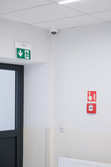 Safety and Security Systems in a Modern Building Interior
