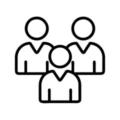 team icon, team line art - simple line art of team, perfect for team logos and icons and themed design 
