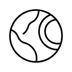 tennis ball icon, tennis ball line art - simple line art of tennis ball, perfect for tennis ball logos and icons and themed design 