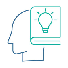 Autonomous Learning – Brain with Lightbulb Representing AI-Driven Self-Improvement