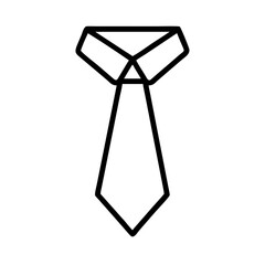 tie icon, tie line art - simple line art of tie, perfect for tie logos and icons and themed design 