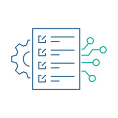 Task Automation – Gears and Checklists Representing Streamlined Workflows