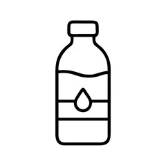 water bottle icon, water bottle line art - simple line art of water bottle, perfect for water bottle logos and icons and themed design 