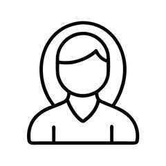 Obraz premium woman shadow icon, woman shadow line art - simple line art of woman shadow, perfect for woman shadow logos and icons and themed design 