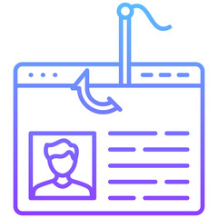 Obraz premium Phishing Icon