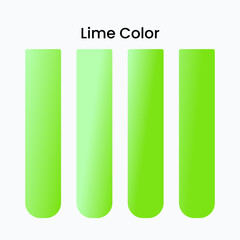 Harmonious gradient blending scarlet green, bold green, and lime green creates an elegant and luxurious palette, perfect for interiors, fashion, and print design applications.