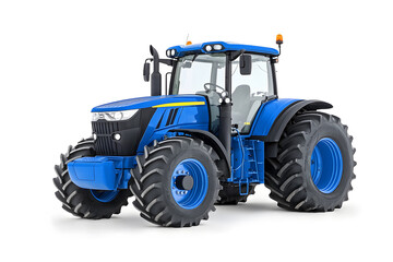 Obraz premium Big agricultural tractor isolated on a white background