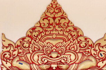 Monivongsa Bopharam pagoda. Decoration. Lion.  Bac Lieu. Vietnam. .