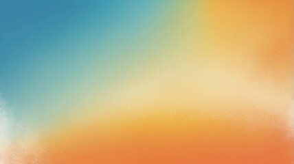 Vibrant summer color gradient background grainy orange blue yellow white noise texture banner retro poster header cover design