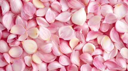 Obraz premium Fresh Pink Garlic Bulbs: Closeup of Whole Raw Garlic in a Market Setting