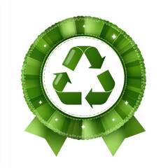 Eco-Friendly Recognition: Green Award Emblem Showcasing Sustainable Practices and Environmental Excellence