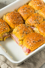 Homemade Ham and Cheese Sliders for a Party