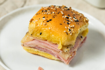Homemade Ham and Cheese Sliders for a Party