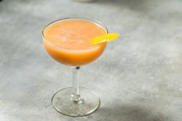 Cold Boozy Japanese Cocktail with Lemon