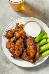 Homemade Smoked Buffalo Chicken Wings