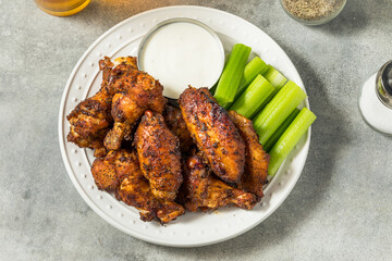Homemade Smoked Buffalo Chicken Wings